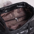 Рюкзак молодёжный на шнурке "Ремешки", 1 отдел, чёрный - Фото 3