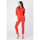 Костюм женский (блуза, брюки), цвет красный, размер 48 (XL) - Фото 2