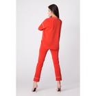 Костюм женский (блуза, брюки), цвет красный, размер 46 (L) - Фото 4