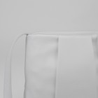 Сумка женская на молнии, 1 отдел, 1 наружный карман, белая - Фото 4