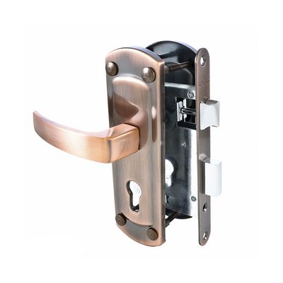 Замок врезной «АЛЛЮР» ЗВ4-1/55A AC, с ручкой, автомат, без ц/м, цвет старая медь