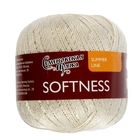 Пряжа Softness (Нежность) 47% хлопок, 53% вискоза 400м/100гр (6009 льняной+В) - Фото 2