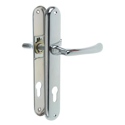 Замок врезной «АЛЛЮР» 0221 CP, с ручкой, цвет хром