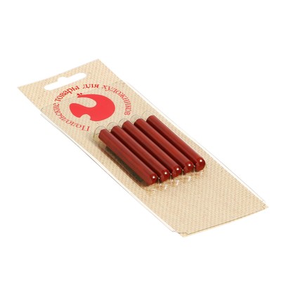 Сангина темная, набор 5 штук (длина 55 ±1 мм; диаметр 8 мм ±1 мм), в блистере