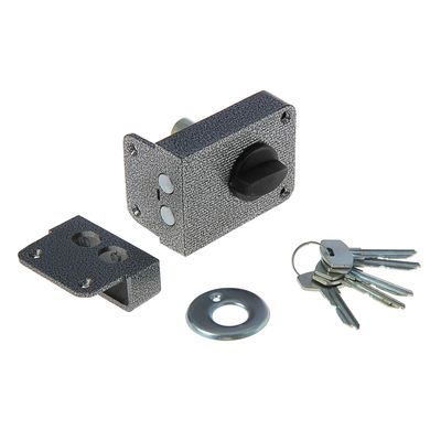 Замок накладной «СТАНДАРТ» ЗН1-3С, цвет серебро