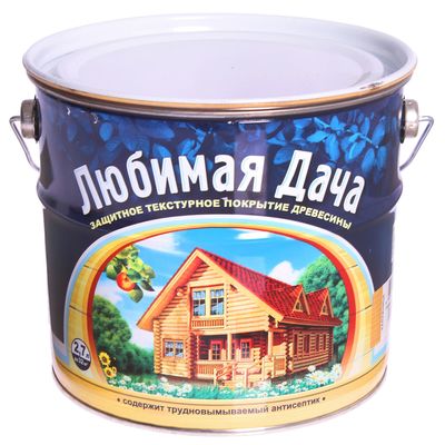 Защитное текстурное покрытие древесины, калужница, 2.7 л