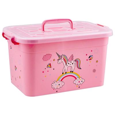 Ящик для игрушек «Радуга» с крышкой и ручками, 15 л, МИКС