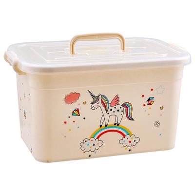 Ящик для игрушек «Радуга» с крышкой и ручками, 15 л, МИКС
