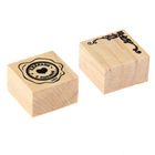 Набор печатей"Сделано с любовью" (набор 2 шт) печати 3,3х3,3 см - Фото 2