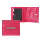 Кошелёк женский, 1 отдел для купюр, для кредитных карт, цвет розовый - Фото 1