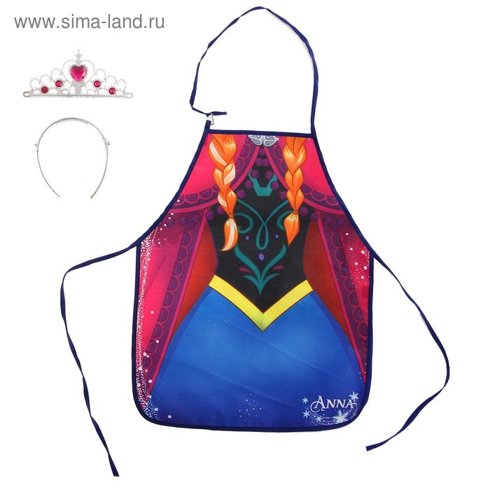 Фартук для девочек "Анна", Холодное сердце, + диадема - Фото 1