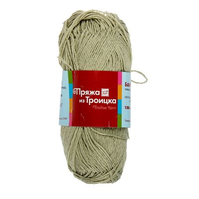 Пряжа "Бамбуковая" 100% бамбук.волокно 130м/50гр (1582, ковыль)