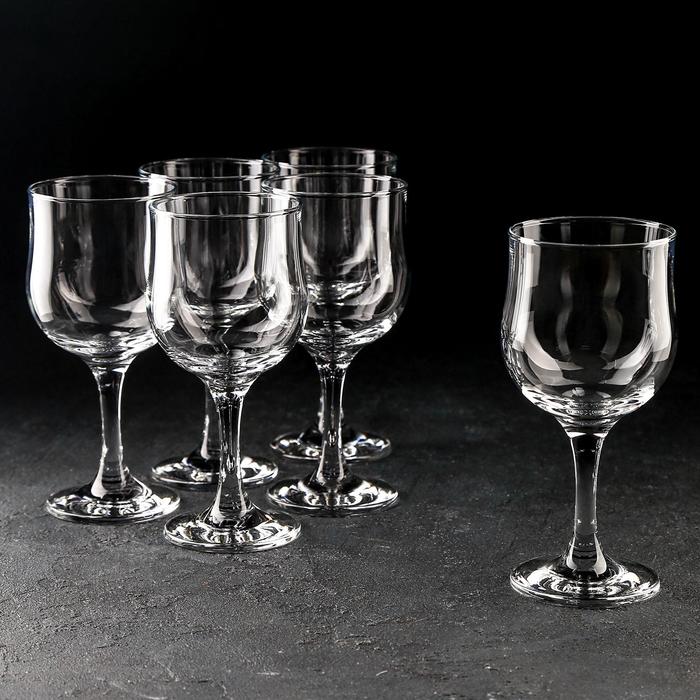 Набор стеклянных бокалов для вина Tulipe, 315 мл, 6 шт - фото 1908270355