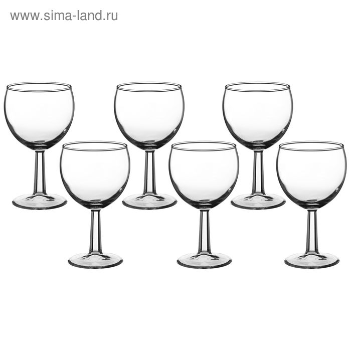 Набор бокалов для красного вина БАНКЕТ, 195 мл, 6 шт - Фото 1