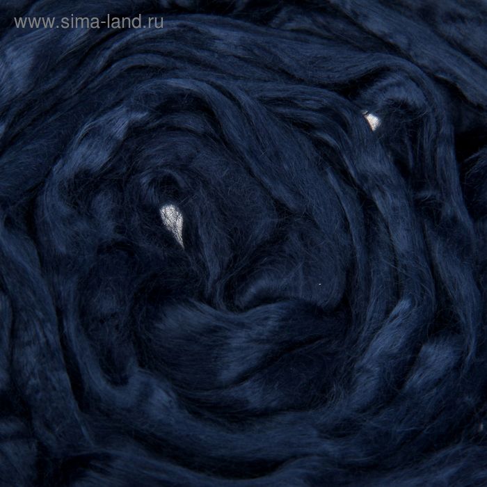 Шерсть для валяния 100% вискоза 50гр(3609, синий) - Фото 1