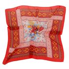 Платок текстильный, размер 72*72 см,  цвет красный 54 R11-1 - Фото 1