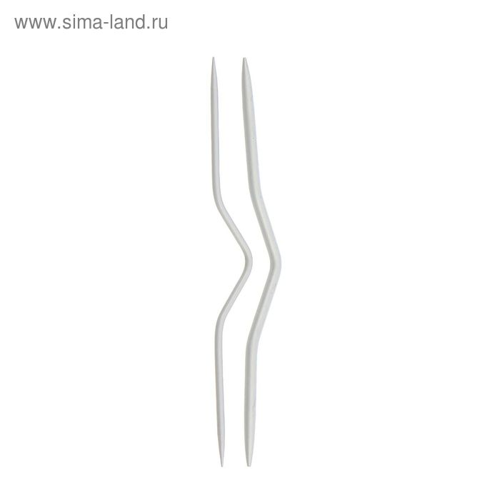 Набор спиц для вязания жгутов, изогнутые, 2шт, d=2,5/4мм - Фото 1