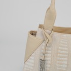Сумка женская на молнии, 1 отдел, 1 наружный карман, цвет бежевый - Фото 4