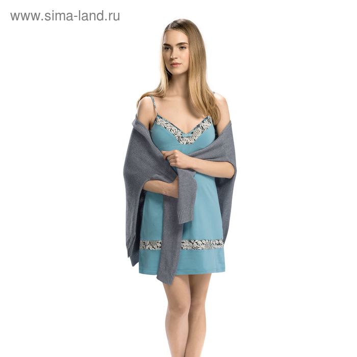 Сорочка женская, размер 50 (XL), цвет голубой - Фото 1