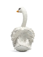 Садовая фигура "Лебедь" средний белый 43х38х20см - Фото 8