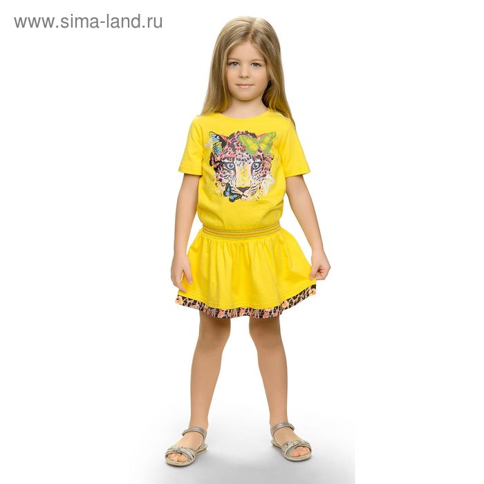 Платье для девочки, рост 98-104 см, возраст 3 года, цвет жёлтый - Фото 1
