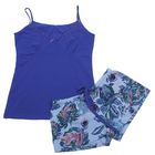 Пижама женская, размер 42 (XS), цвет синий - Фото 2