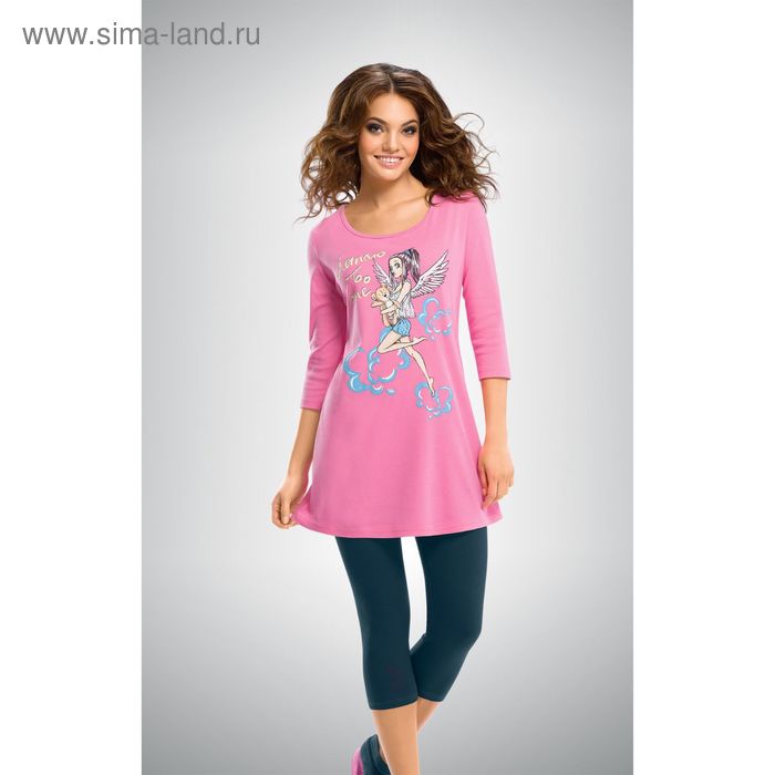 Пижама женская, размер 46 (M), цвет розовый - Фото 1