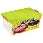 Ящик для игрушек "Формула-2" с крышкой, 40 л - Фото 1