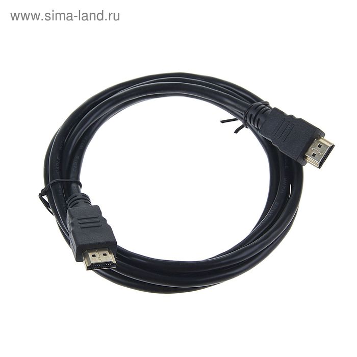 Кабель видео Smartbuy K-221, HDMI(m)-HDMI(m), ver 1.4, 2 м, черный - Фото 1