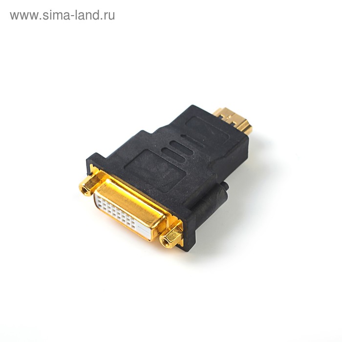 Переходник видео Smartbuy A-121, HDMI(m)-DVI(25pin)(f), черный - Фото 1