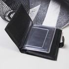 Обложка для автодокументов и паспорта, 4 кармана для карт, цвет чёрный флотер - Фото 3