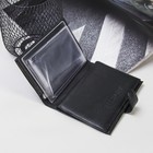 Обложка для автодокументов и паспорта, 4 кармана для карт, цвет чёрный флотер - Фото 4