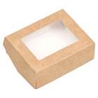 Коробка складная, крафт, 10 х 8 х 3,5 см, 0,24 л - Фото 2