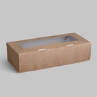 Коробка складная, крафт, 17×7×4 см, 0.5 л - Фото 3