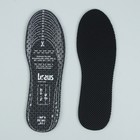 Стельки для обуви, дышащие, антибактериальные, универсальные, 35-46 р-р, пара, цвет чёрный - Фото 2
