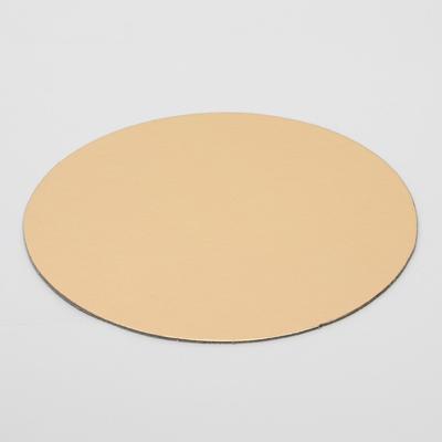 Подложка кондитерская, круглая, золото-жемчуг, 16 см, 1,5 мм