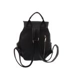 Рюкзак на молнии, 1 отдел, 4 наружных кармана, чёрный - Фото 3