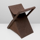 Домик для кошек «Икс», с когтеточкой, раскладной, с гамаком, ковролин, цвет МИКС - Фото 4