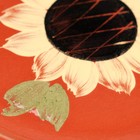 Тарелка "Подсолнух", плоская, роспись, глазурь, красная глина, 20 см - Фото 4