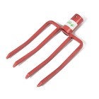 Вилы садово-огородные, 4-рогие, тулейка 40 мм, без черенка, цвет МИКС - Фото 4