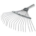 Грабли веерные, проволочные, 18 зубцов, металлические, тулейка 25 мм, без черенка - Фото 1