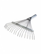Грабли веерные, проволочные, 18 зубцов, металлические, тулейка 25 мм, без черенка - Фото 2