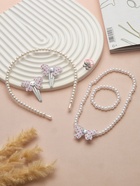 Набор детских украшений Выбражулька «Бантик», 6 предметов, белый - Фото 2