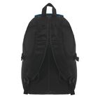 Рюкзак молодёжный "Полосы", 1 отдел, 2 наружных и 2 боковых кармана, чёрный/синий - Фото 3