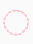 Набор детских украшений Выбражулька «Бантик с сердечком», 5 предметов: 2 заколки, бусы, браслет d=5 см кольцо, розовый - Фото 3