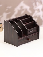 Органайзер 6 секций, ящик, дерево в полоску, 22×15×16 см - Фото 1