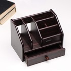 Органайзер 6 секций, ящик, дерево в полоску, 22×15×16 см - Фото 4