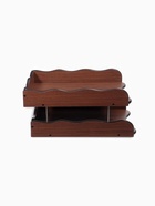 Органайзер 2 секции, для бумаг, Венге, 25×35×16 см - Фото 3