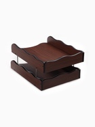 Органайзер 2 секции, для бумаг, Венге, 25×35×16 см - Фото 4