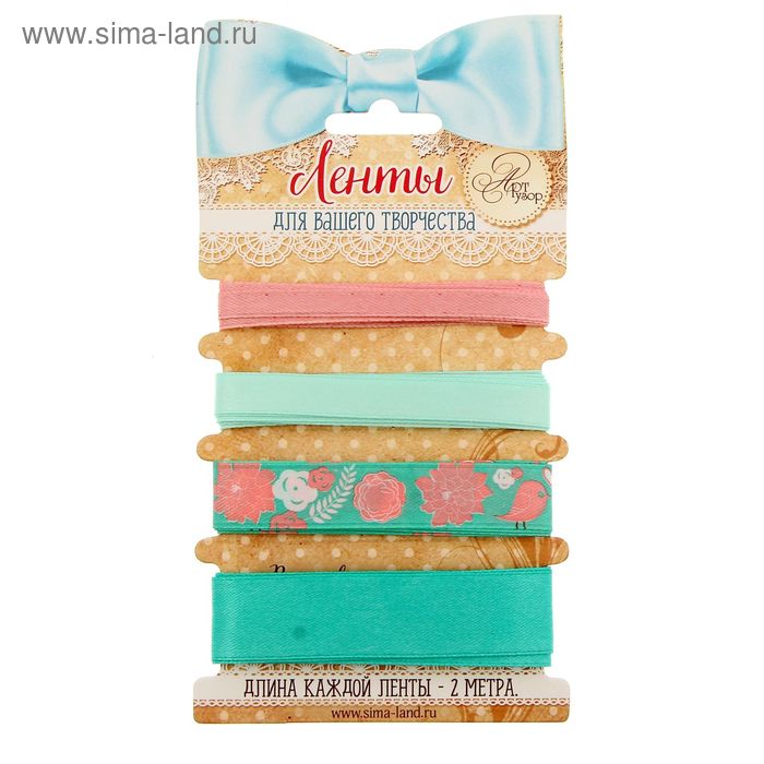 Набор декоративных лент «Счастливые моменты», (4 шт), 9 × 17,5 см - Фото 1